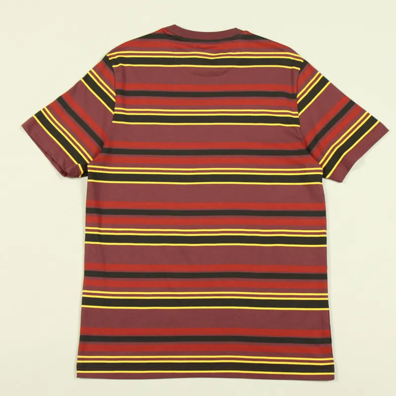 Farah Nash Stripe T-Shirt - Farah Red-2